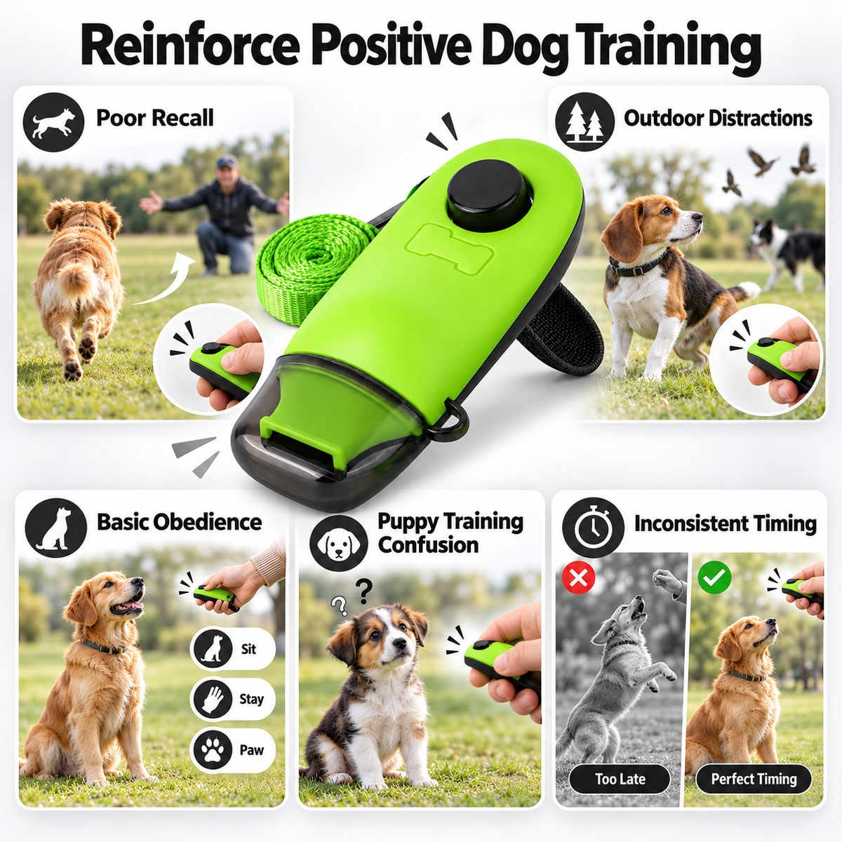 Dog Training Clicker & Whistle